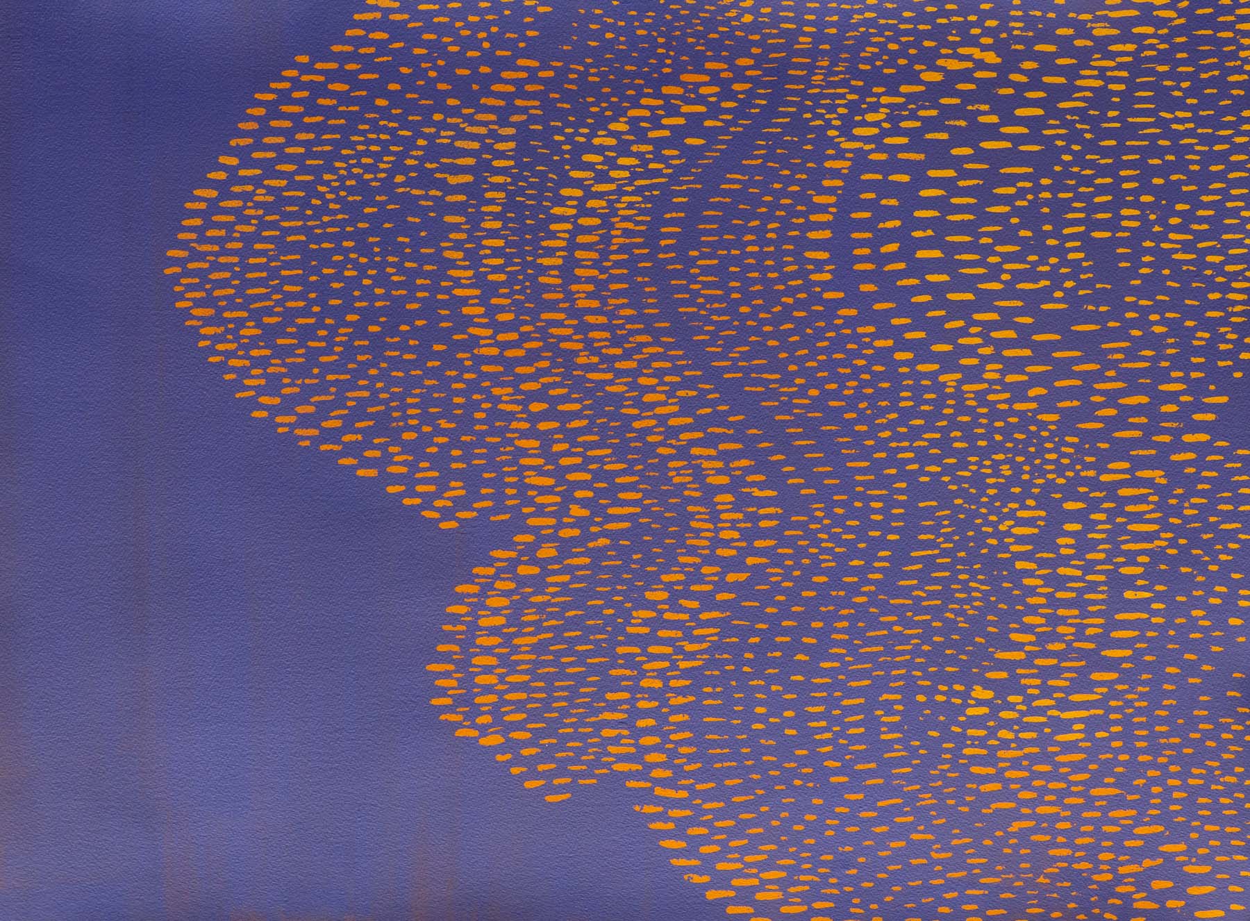 Starling Murmuration I (1) main, painting, artwork, acrylic, purple, orange,