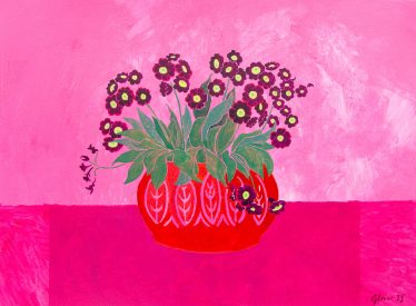 Auricula Fun Floral Artwork